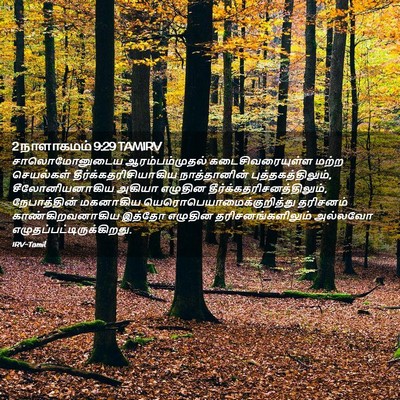 Picture 02 - 2 நாளாகமம் 9:29 TAMIRV - சாலொமோனுடைய - Bible Verse Picture