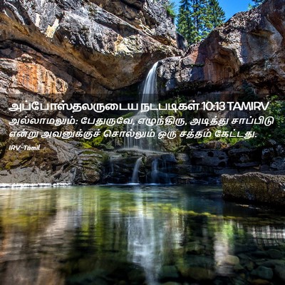 Picture 02 - அப்போஸ்தலருடைய நடபடிகள் 10:13 TAMIRV - அல்லாமலும்: - Bible Verse Picture
