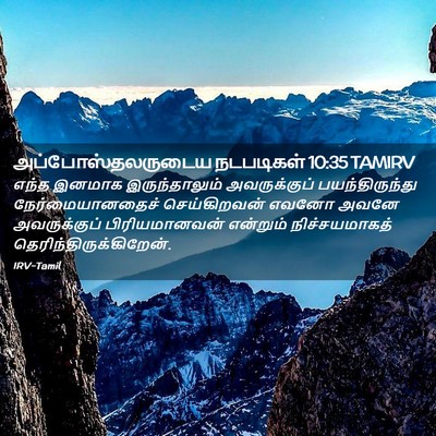 Picture 02 - அப்போஸ்தலருடைய நடபடிகள் 10:35 TAMIRV - எந்த இனமாக - Bible Verse Picture
