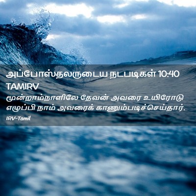 Picture 02 - அப்போஸ்தலருடைய நடபடிகள் 10:40 TAMIRV - மூன்றாம்நாளிலே - Bible Verse Picture