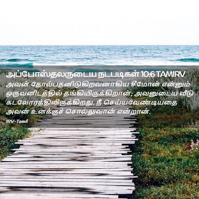 Picture 02 - அப்போஸ்தலருடைய நடபடிகள் 10:6 TAMIRV - அவன் - Bible Verse Picture