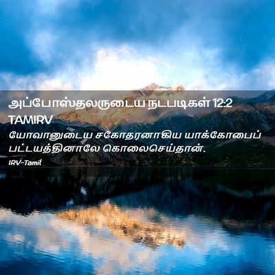 Picture 02 - அப்போஸ்தலருடைய நடபடிகள் 12:2 TAMIRV - யோவானுடைய - Bible Verse Picture