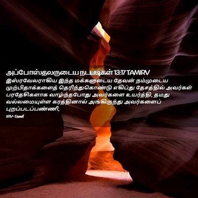 Picture 02 - அப்போஸ்தலருடைய நடபடிகள் 13:17 TAMIRV - இஸ்ரவேலராகிய இந்த - Bible Verse Picture