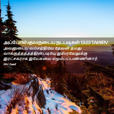 Picture 02 - அப்போஸ்தலருடைய நடபடிகள் 13:23 TAMIRV - அவனுடைய - Bible Verse Picture