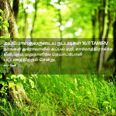 Picture 02 - அப்போஸ்தலருடைய நடபடிகள் 16:11 TAMIRV - நாங்கள் - Bible Verse Picture