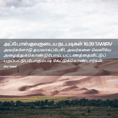 Picture 02 - அப்போஸ்தலருடைய நடபடிகள் 16:39 TAMIRV - அவர்களோடு - Bible Verse Picture