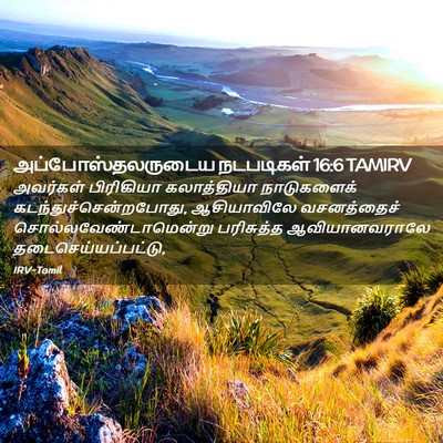 Picture 02 - அப்போஸ்தலருடைய நடபடிகள் 16:6 TAMIRV - அவர்கள் பிரிகியா - Bible Verse Picture