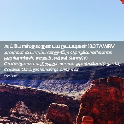 Picture 02 - அப்போஸ்தலருடைய நடபடிகள் 18:3 TAMIRV - அவர்கள் - Bible Verse Picture