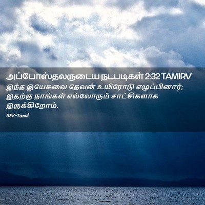 Picture 02 - அப்போஸ்தலருடைய நடபடிகள் 2:32 TAMIRV - இந்த இயேசுவை - Bible Verse Picture