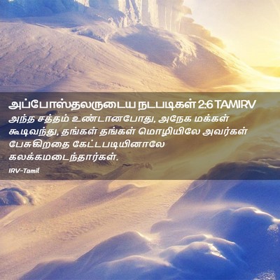 Picture 02 - அப்போஸ்தலருடைய நடபடிகள் 2:6 TAMIRV - அந்த சத்தம் - Bible Verse Picture
