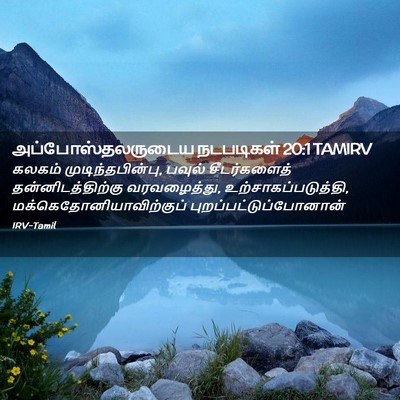 Picture 02 - அப்போஸ்தலருடைய நடபடிகள் 20:1 TAMIRV - கலகம் - Bible Verse Picture