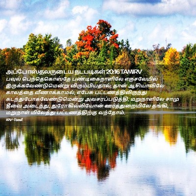 Picture 02 - அப்போஸ்தலருடைய நடபடிகள் 20:16 TAMIRV - பவுல் - Bible Verse Picture