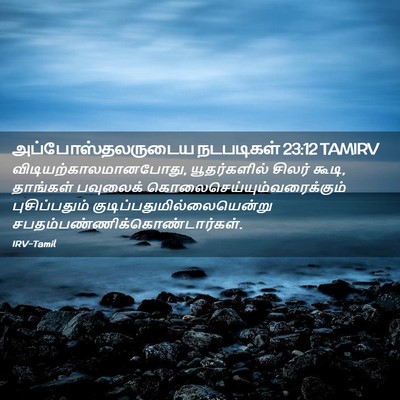 Picture 02 - அப்போஸ்தலருடைய நடபடிகள் 23:12 TAMIRV -  - Bible Verse Picture