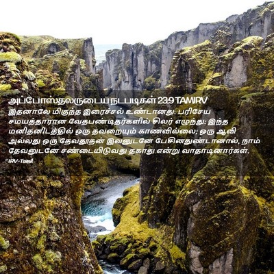 Picture 02 - அப்போஸ்தலருடைய நடபடிகள் 23:9 TAMIRV - இதனாலே மிகுந்த - Bible Verse Picture