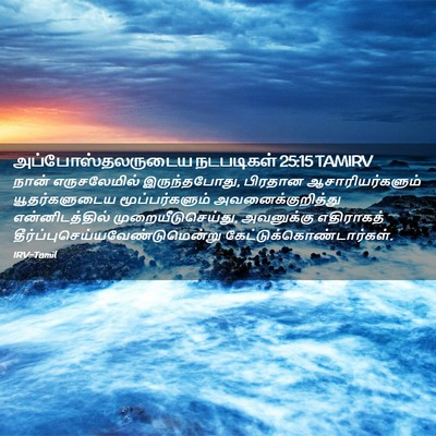Picture 02 - அப்போஸ்தலருடைய நடபடிகள் 25:15 TAMIRV - நான் எருசலேமில் - Bible Verse Picture
