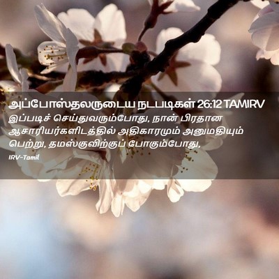 Picture 02 - அப்போஸ்தலருடைய நடபடிகள் 26:12 TAMIRV - இப்படிச் - Bible Verse Picture