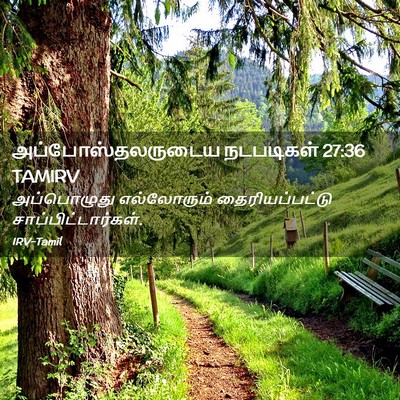 Picture 02 - அப்போஸ்தலருடைய நடபடிகள் 27:36 TAMIRV - அப்பொழுது - Bible Verse Picture