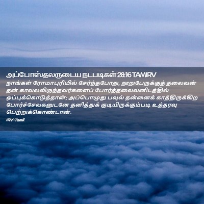 Picture 02 - அப்போஸ்தலருடைய நடபடிகள் 28:16 TAMIRV - நாங்கள் - Bible Verse Picture