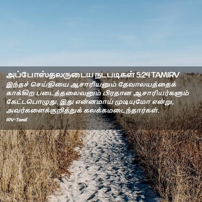 Picture 02 - அப்போஸ்தலருடைய நடபடிகள் 5:24 TAMIRV - இந்தச் செய்தியை - Bible Verse Picture
