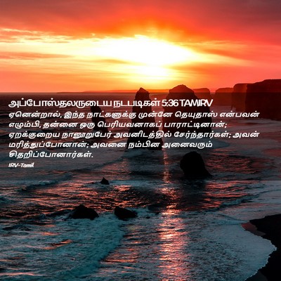 Picture 02 - அப்போஸ்தலருடைய நடபடிகள் 5:36 TAMIRV - ஏனென்றால், இந்த - Bible Verse Picture