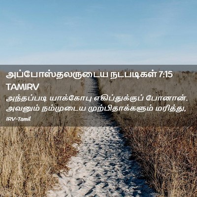 Picture 02 - அப்போஸ்தலருடைய நடபடிகள் 7:15 TAMIRV - அந்தப்படி - Bible Verse Picture