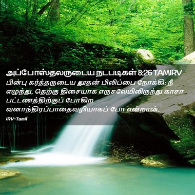 Picture 02 - அப்போஸ்தலருடைய நடபடிகள் 8:26 TAMIRV - பின்பு - Bible Verse Picture