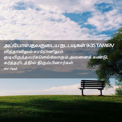 Picture 02 - அப்போஸ்தலருடைய நடபடிகள் 9:35 TAMIRV - லித்தாவிலும் - Bible Verse Picture