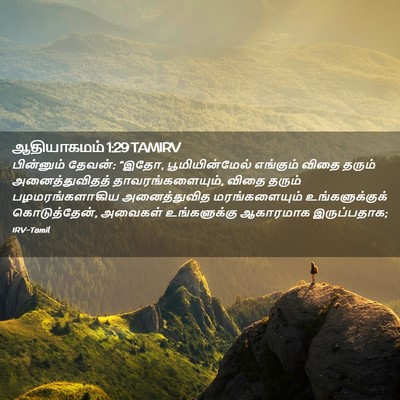 Picture 02 - ஆதியாகமம் 1:29 TAMIRV - பின்னும் தேவன்: - Bible Verse Picture