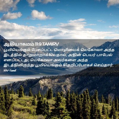 Picture 02 - ஆதியாகமம் 11:9 TAMIRV - பூமியெங்கும் - Bible Verse Picture