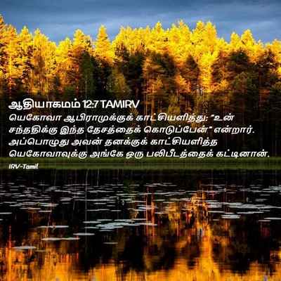 Picture 02 - ஆதியாகமம் 12:7 TAMIRV - யெகோவா - Bible Verse Picture
