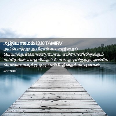 Picture 02 - ஆதியாகமம் 13:18 TAMIRV - அப்பொழுது ஆபிராம் - Bible Verse Picture