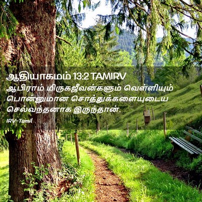 Picture 02 - ஆதியாகமம் 13:2 TAMIRV - ஆபிராம் - Bible Verse Picture