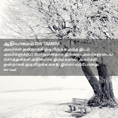 Picture 02 - ஆதியாகமம் 13:6 TAMIRV - அவர்கள் ஒன்றாகக் - Bible Verse Picture