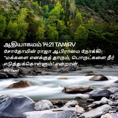 Picture 02 - ஆதியாகமம் 14:21 TAMIRV - சோதோமின் ராஜா - Bible Verse Picture