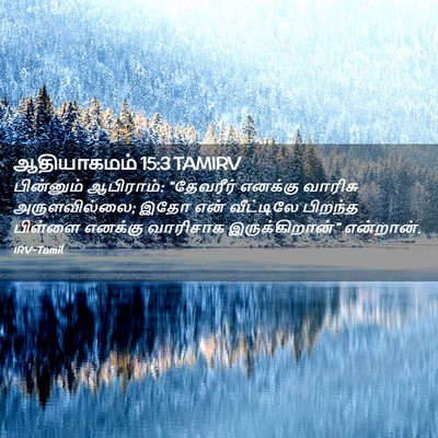 Picture 02 - ஆதியாகமம் 15:3 TAMIRV - பின்னும் ஆபிராம்: - Bible Verse Picture