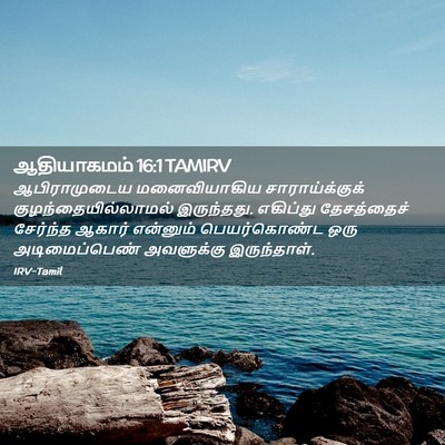 Picture 02 - ஆதியாகமம் 16:1 TAMIRV - ஆபிராமுடைய - Bible Verse Picture