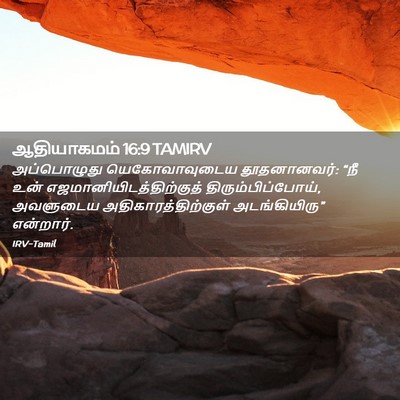 Picture 02 - ஆதியாகமம் 16:9 TAMIRV - அப்பொழுது - Bible Verse Picture