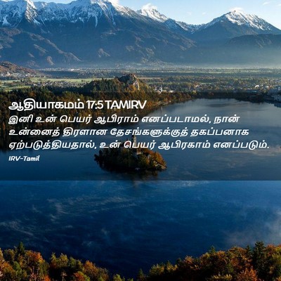 Picture 02 - ஆதியாகமம் 17:5 TAMIRV - இனி உன் பெயர் - Bible Verse Picture