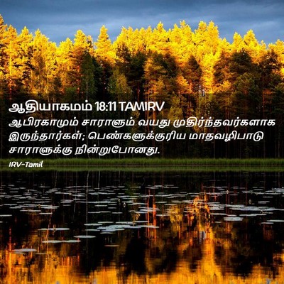 Picture 02 - ஆதியாகமம் 18:11 TAMIRV - ஆபிரகாமும் - Bible Verse Picture