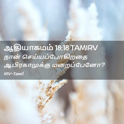 Picture 02 - ஆதியாகமம் 18:18 TAMIRV - நான் - Bible Verse Picture