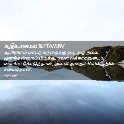 Picture 02 - ஆதியாகமம் 18:7 TAMIRV - ஆபிரகாம் - Bible Verse Picture