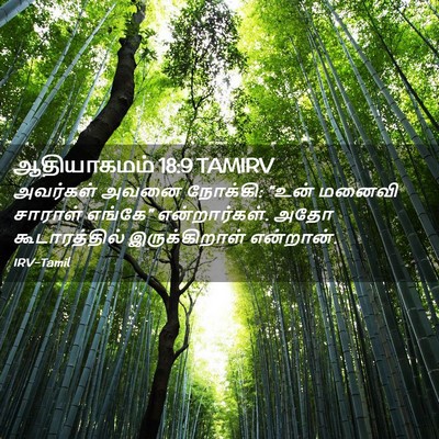 Picture 02 - ஆதியாகமம் 18:9 TAMIRV - அவர்கள் அவனை - Bible Verse Picture
