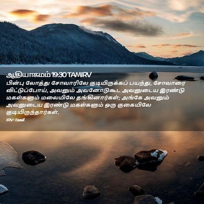 Picture 02 - ஆதியாகமம் 19:30 TAMIRV - பின்பு லோத்து - Bible Verse Picture
