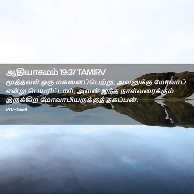 Picture 02 - ஆதியாகமம் 19:37 TAMIRV - மூத்தவள் ஒரு - Bible Verse Picture