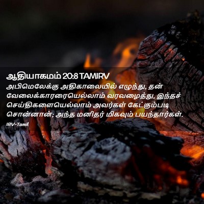 Picture 02 - ஆதியாகமம் 20:8 TAMIRV - அபிமெலேக்கு - Bible Verse Picture
