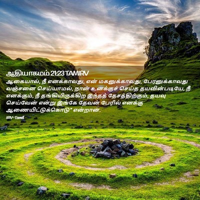 Picture 02 - ஆதியாகமம் 21:23 TAMIRV - ஆகையால், நீ - Bible Verse Picture