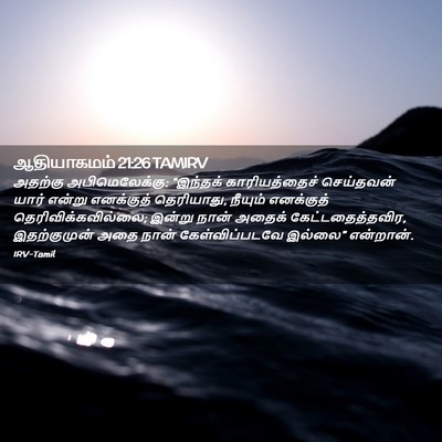 Picture 02 - ஆதியாகமம் 21:26 TAMIRV - அதற்கு - Bible Verse Picture