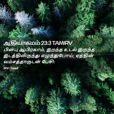 Picture 02 - ஆதியாகமம் 23:3 TAMIRV - பின்பு ஆபிரகாம், - Bible Verse Picture