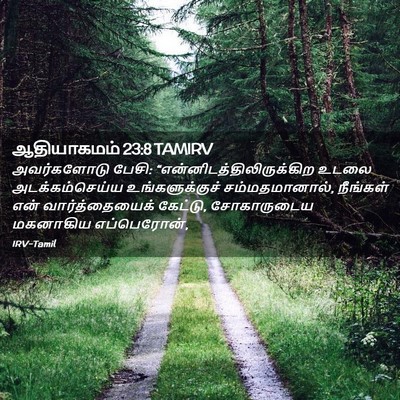 Picture 02 - ஆதியாகமம் 23:8 TAMIRV - அவர்களோடு பேசி: - Bible Verse Picture