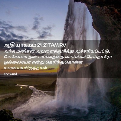 Picture 02 - ஆதியாகமம் 24:21 TAMIRV - அந்த மனிதன் - Bible Verse Picture